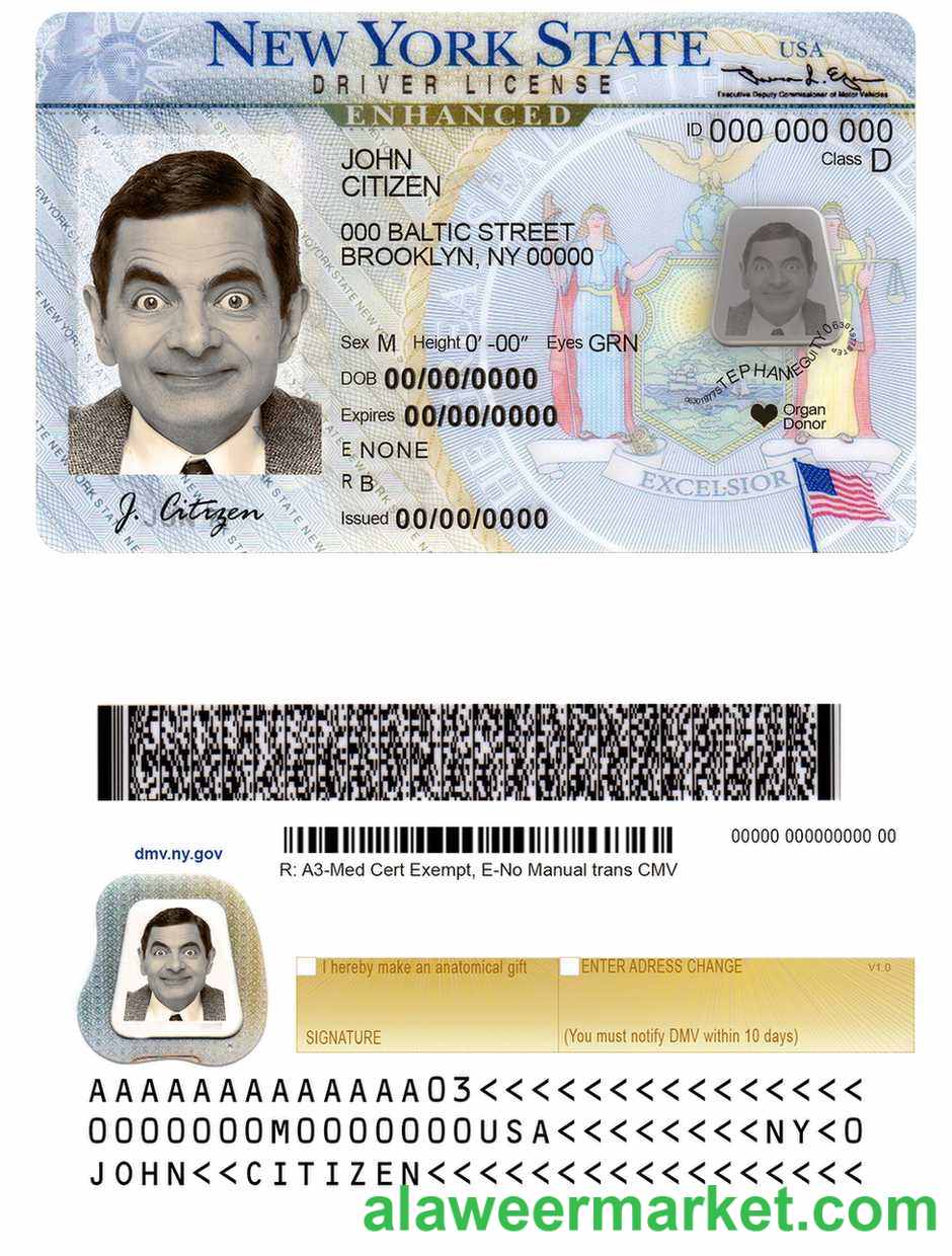 USA New York driving license